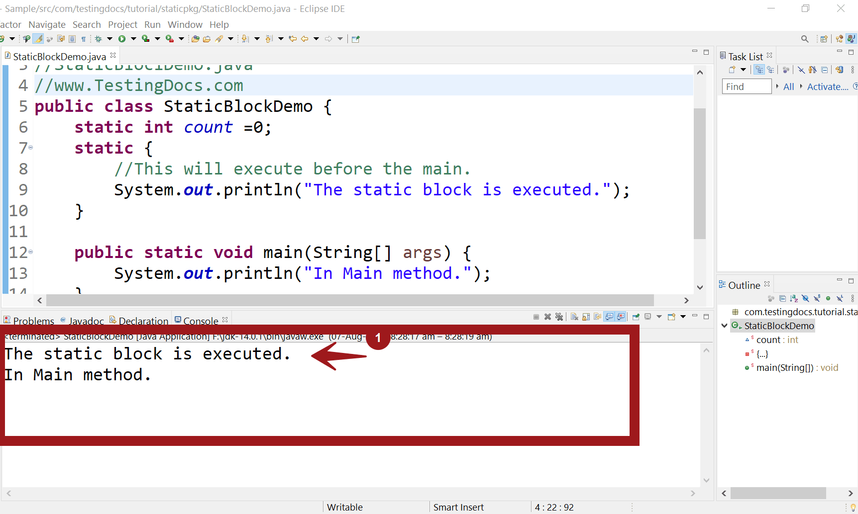Java Static Block
