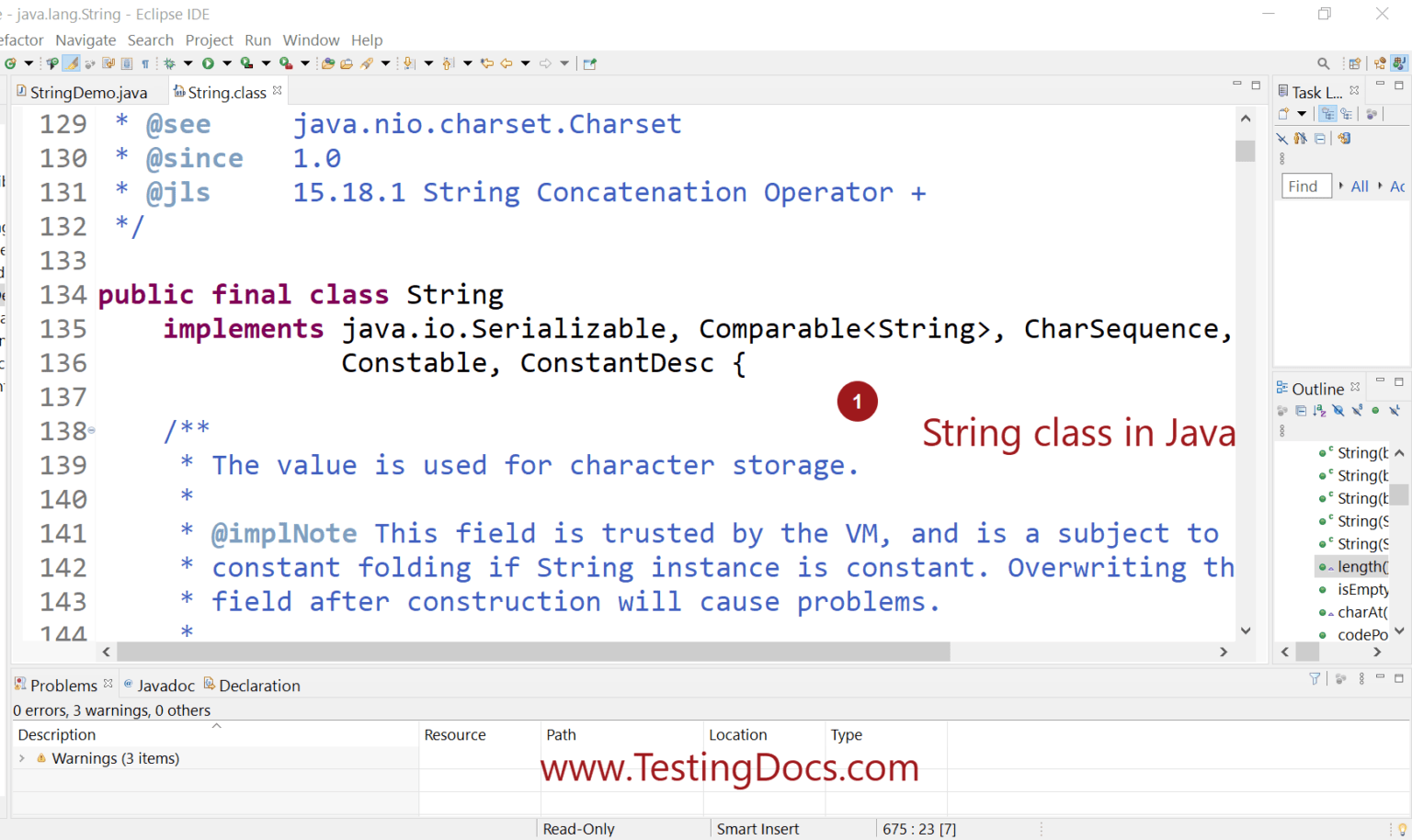 String Handling in Java