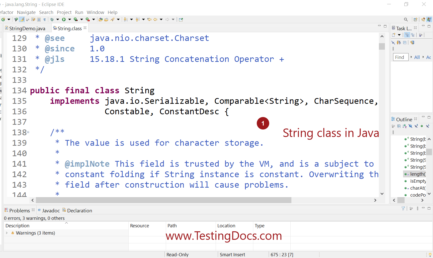 String Handling in Java