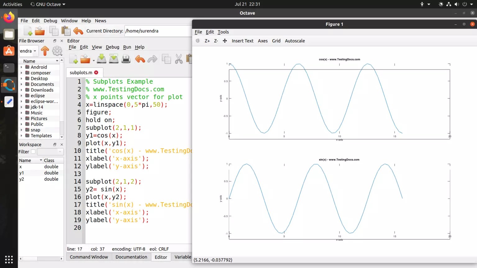How to plot two graphs on the same figure