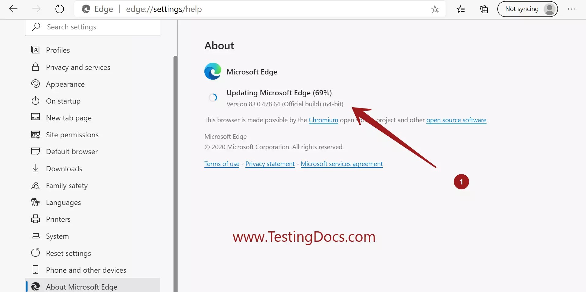How to manually Update new Edge Browser on Windows 10