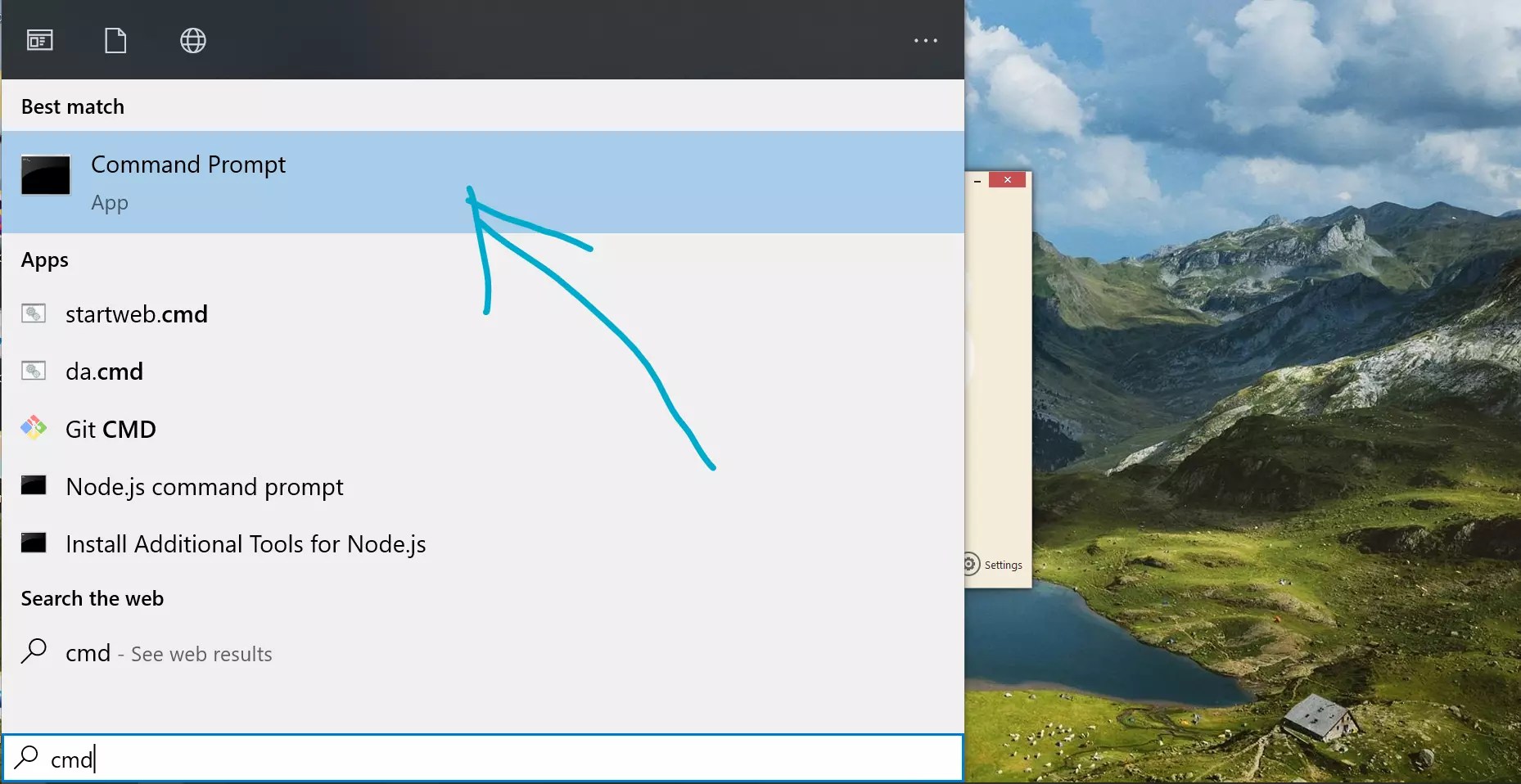 How to open Command Prompt on Windows 10