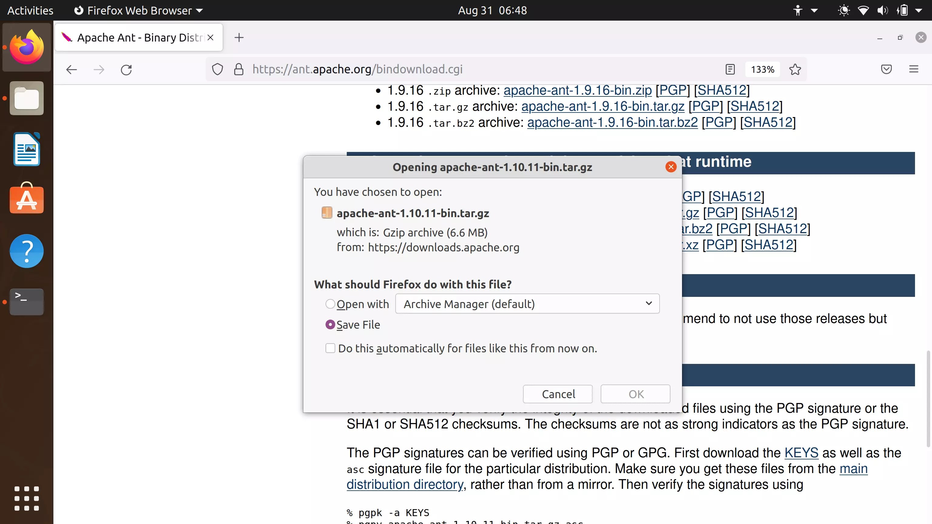 Install Ant tool on Ubuntu Linux