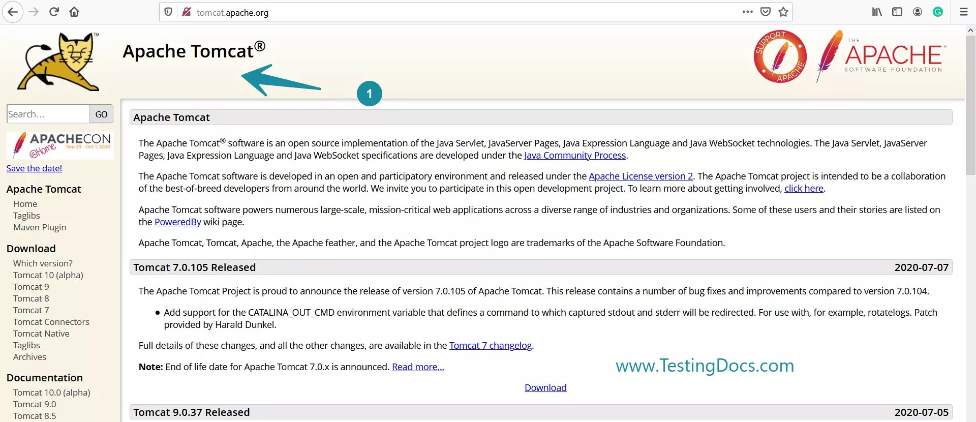 Install Apache Tomcat using Eclipse IDE