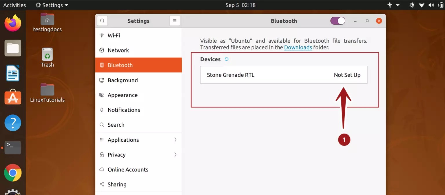 Setup Bluetooth Device on Ubuntu Linux