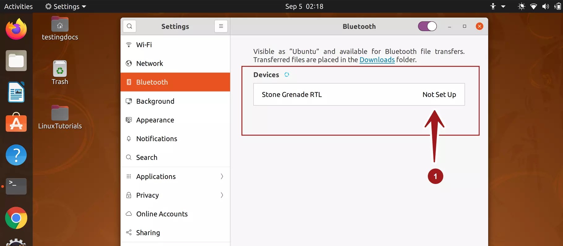 Setup Bluetooth Device on Ubuntu Linux