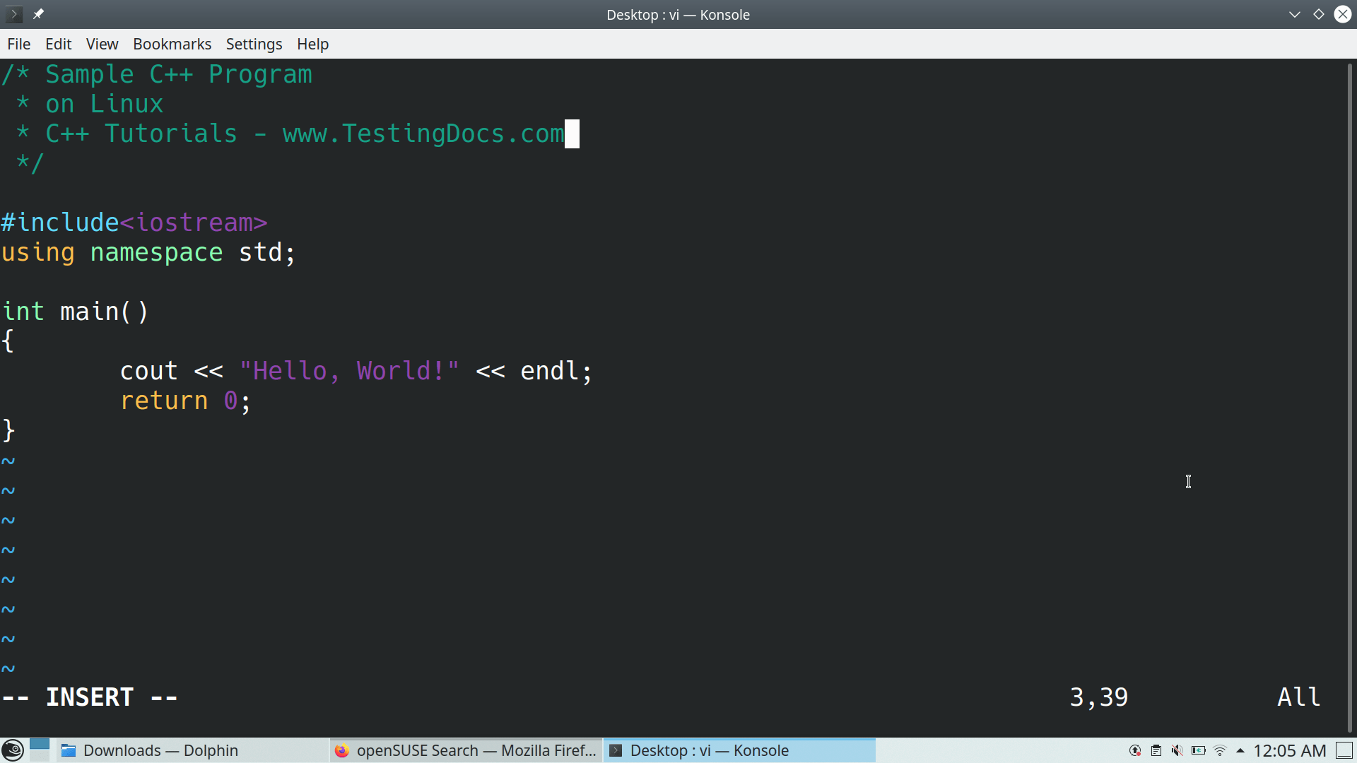Run C++ Program on Linux
