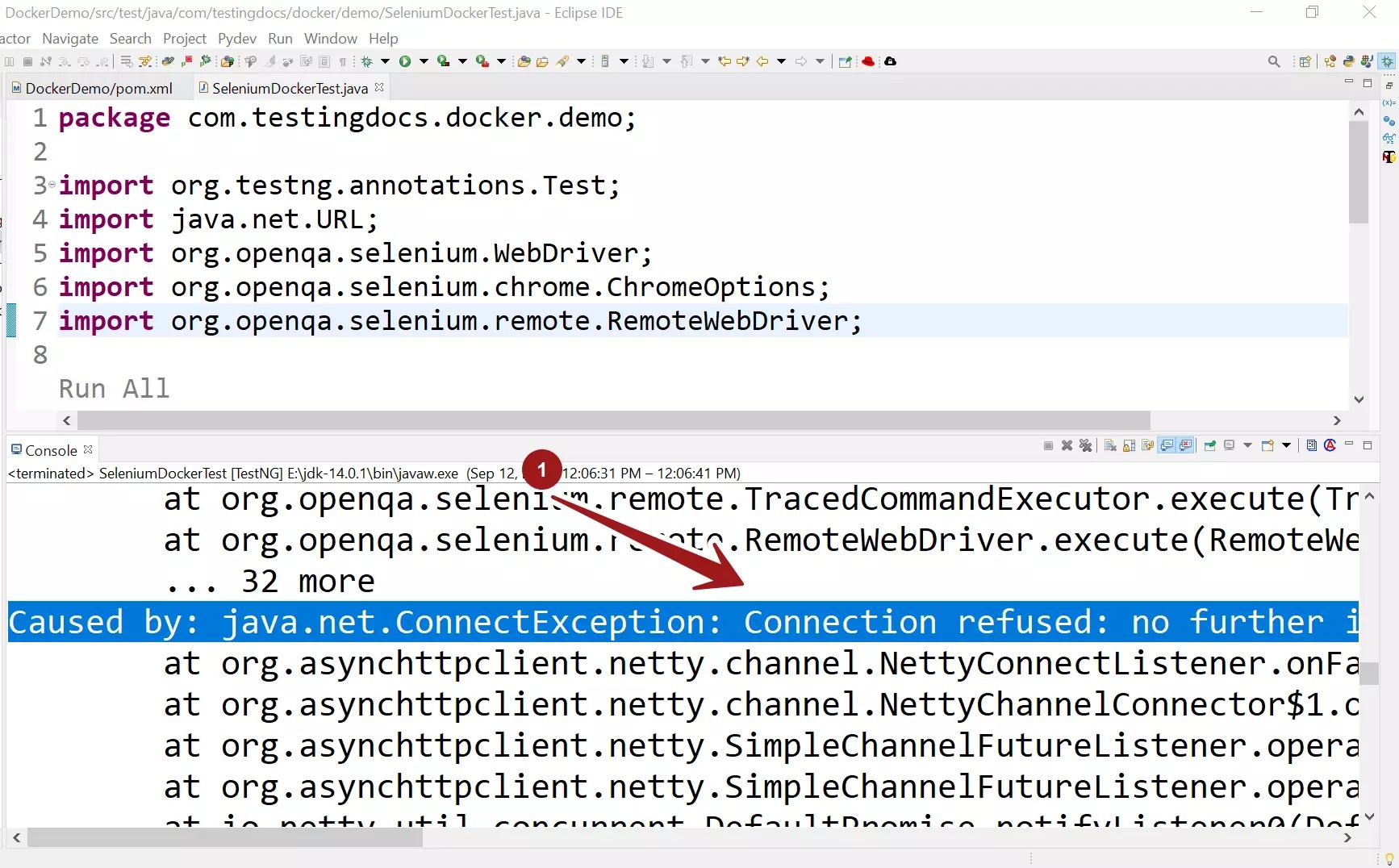 How to Fix Connection refused Error Selenium Tests On Docker