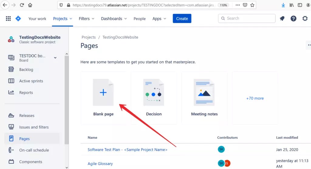 Create Confluence Page