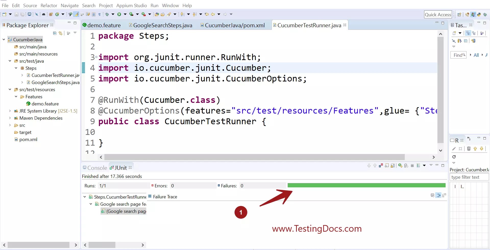 Cucumber Java BDD Selenium Framework