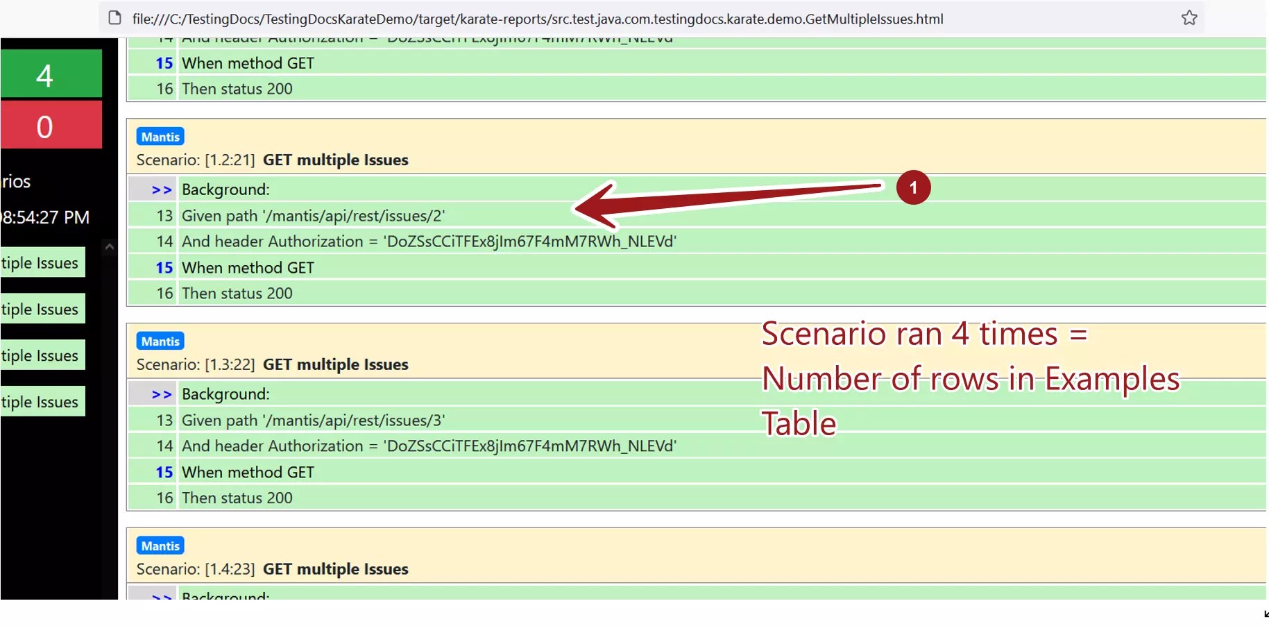 Karate DataDriven Testing