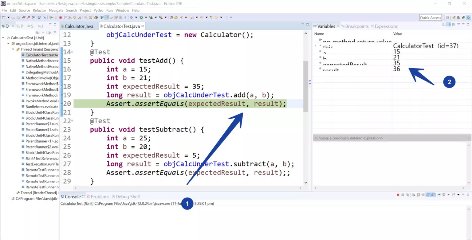 Debug JUnit Tests using IDE