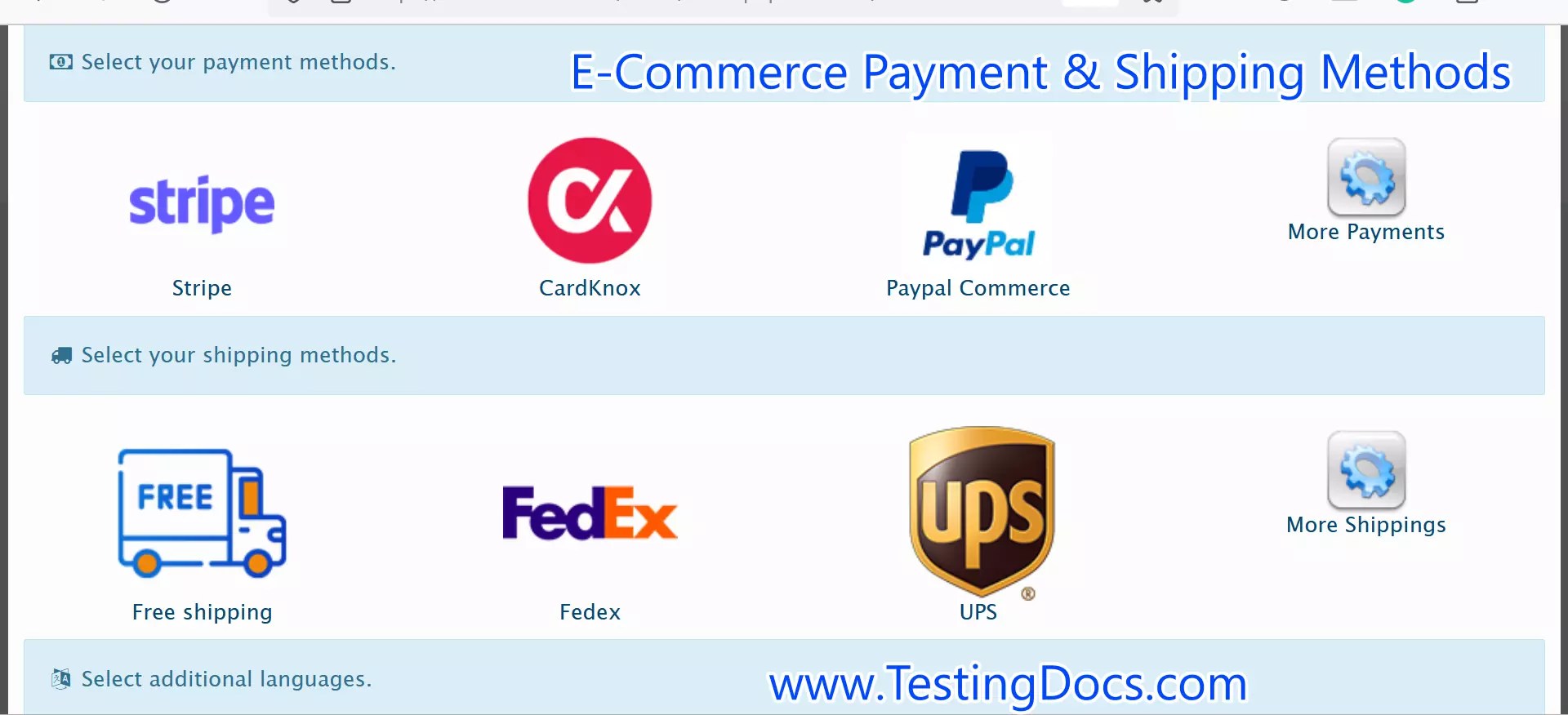 Payment Methods