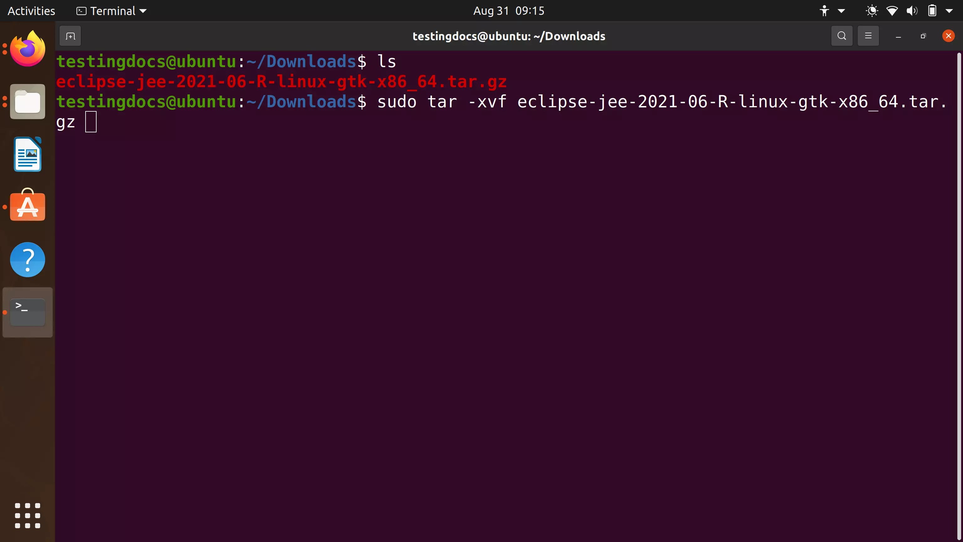 Install Eclipse on Ubuntu Linux