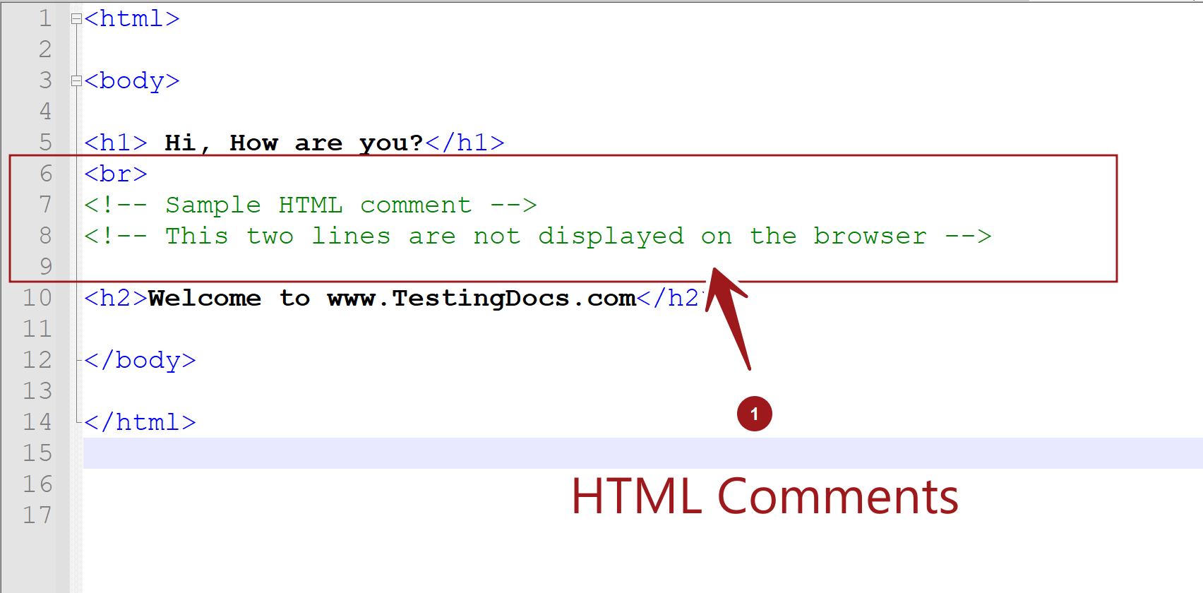 HTML Comments