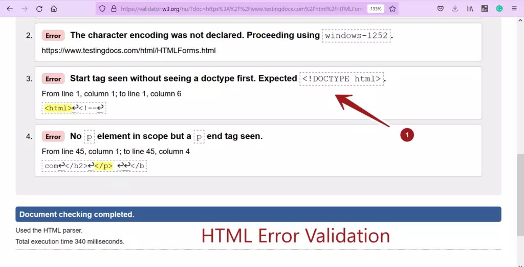 HTML & CSS Validator Tools