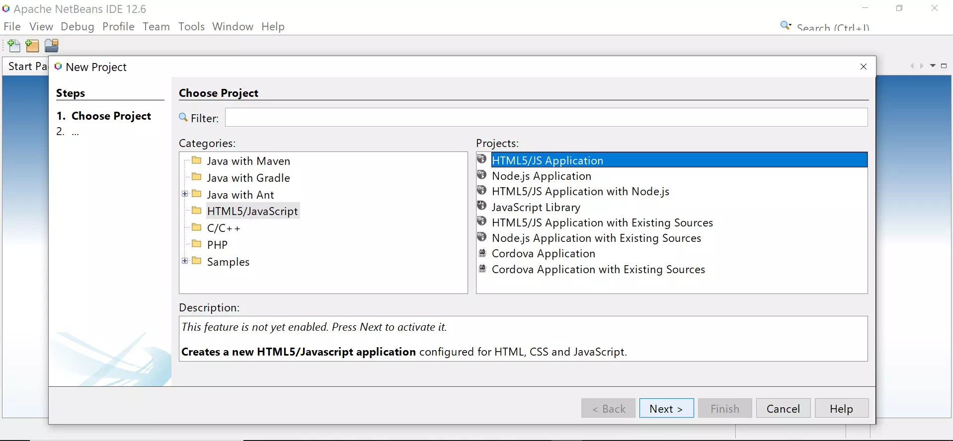 Create an HTML5 Application using NetBeans IDE