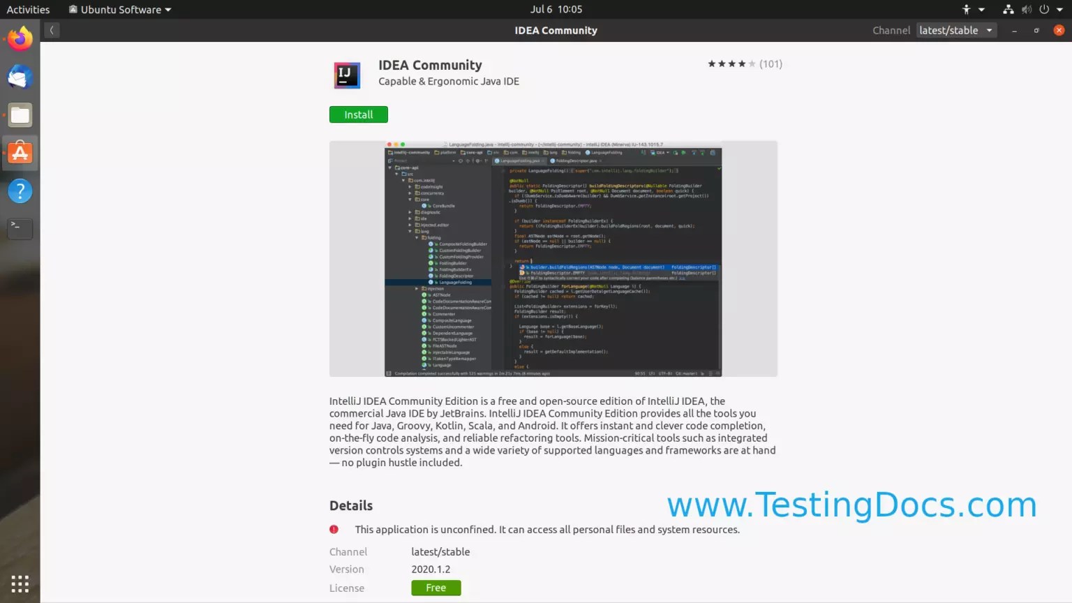 Install IntelliJ IDEA Community Edition on Ubuntu
