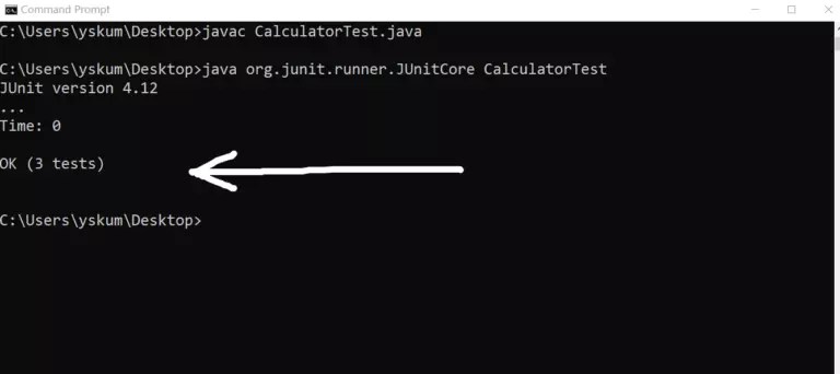 Run JUnit tests from command line