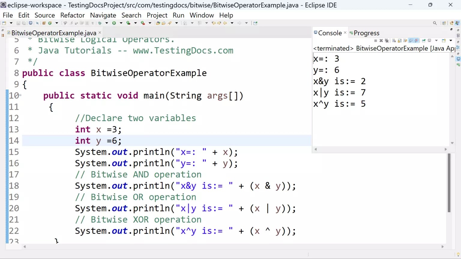 Java Bitwise Operators