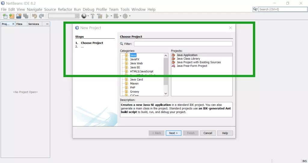 Create Java Project using NetBeans IDE