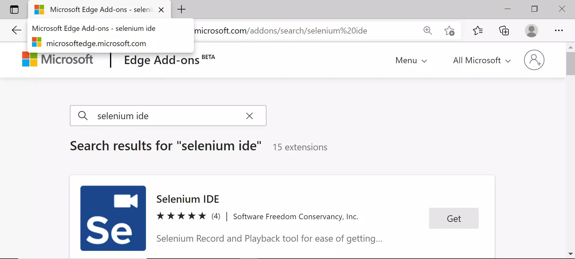 Selenium IDE on Microsoft Edge [ 2024 ]