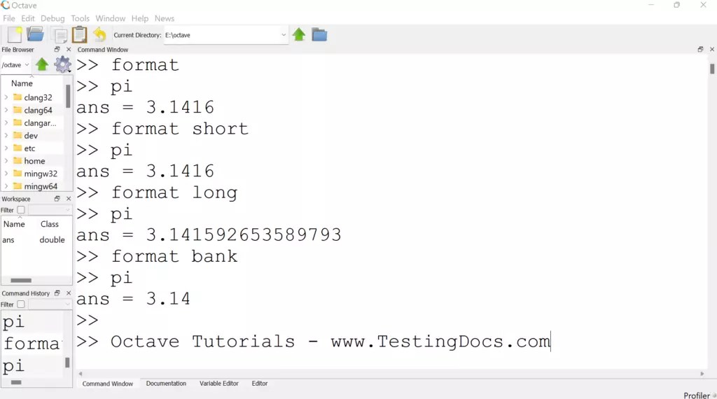 Octave format command [ 2024 ]