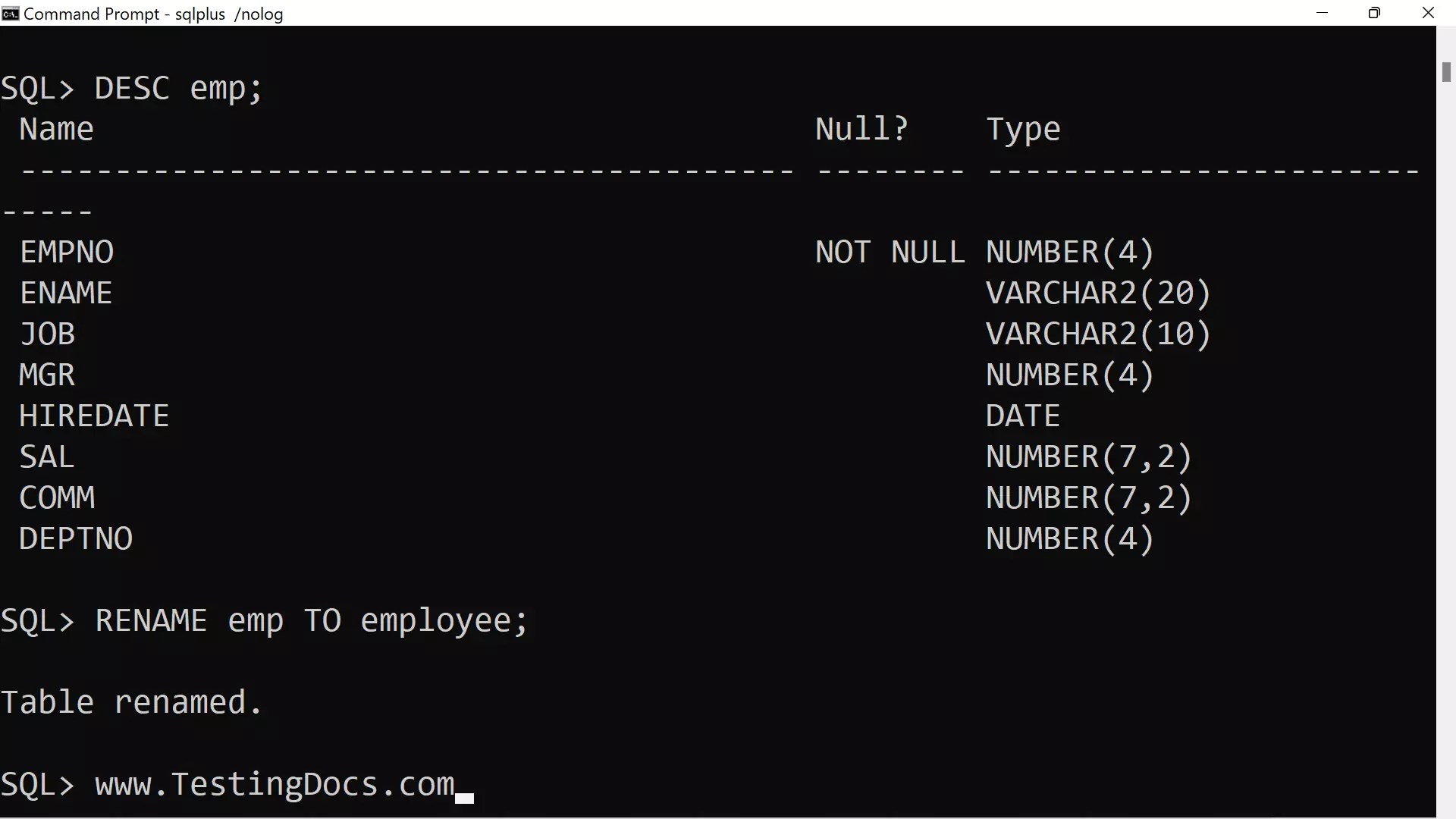 How To See Table Names In Oracle