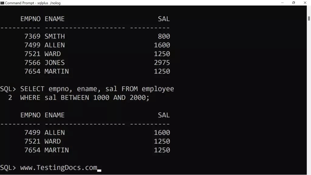Oracle Sql Between Two Dates Inclusive Or Exclusive Printable