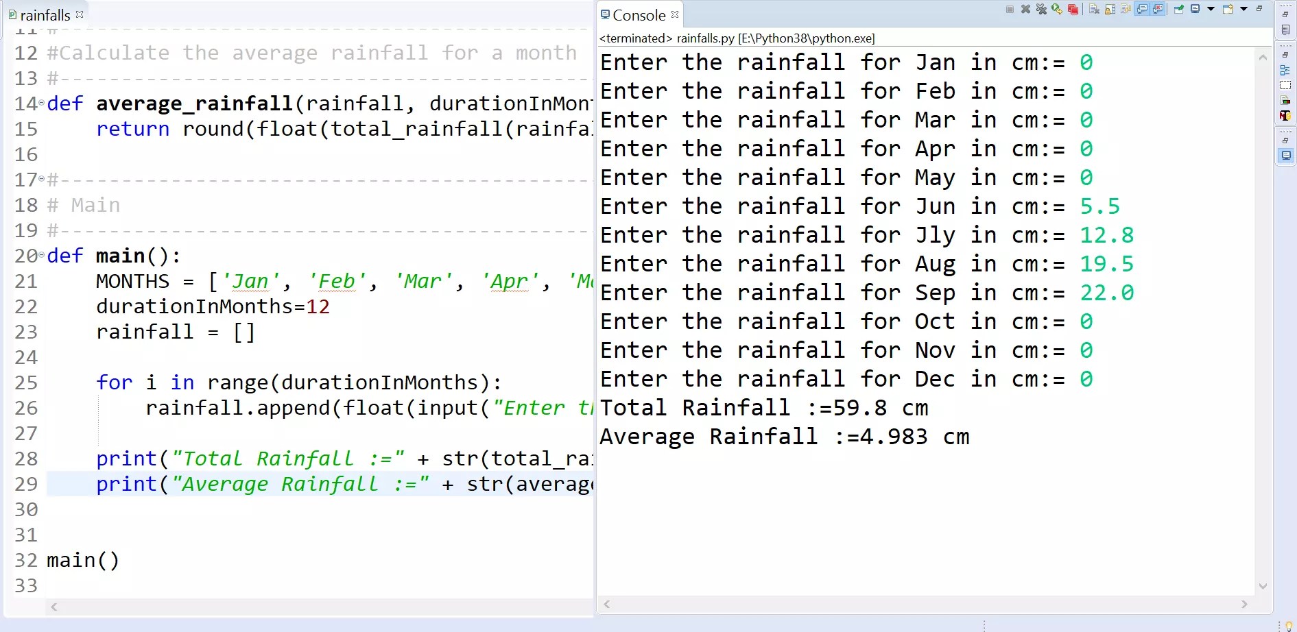 User Defined Functions is Python Program