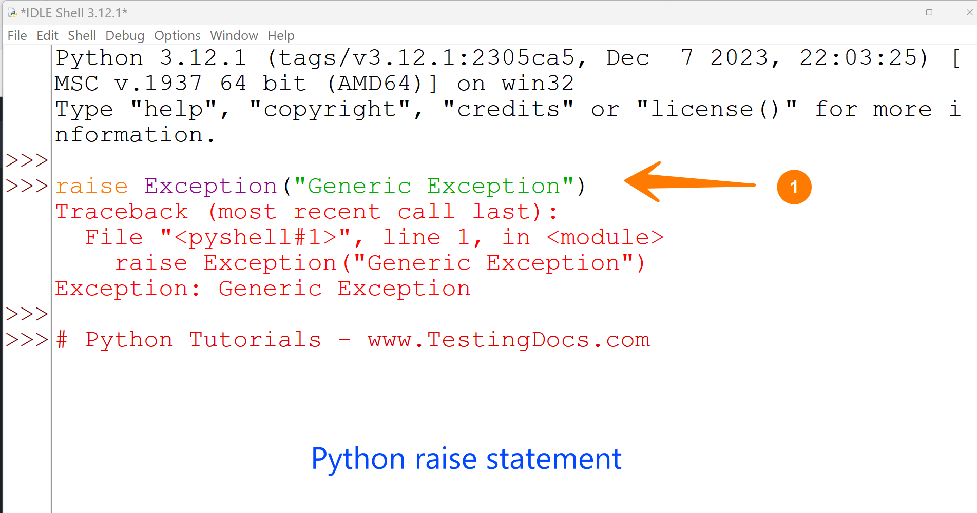 Python raise Statement
