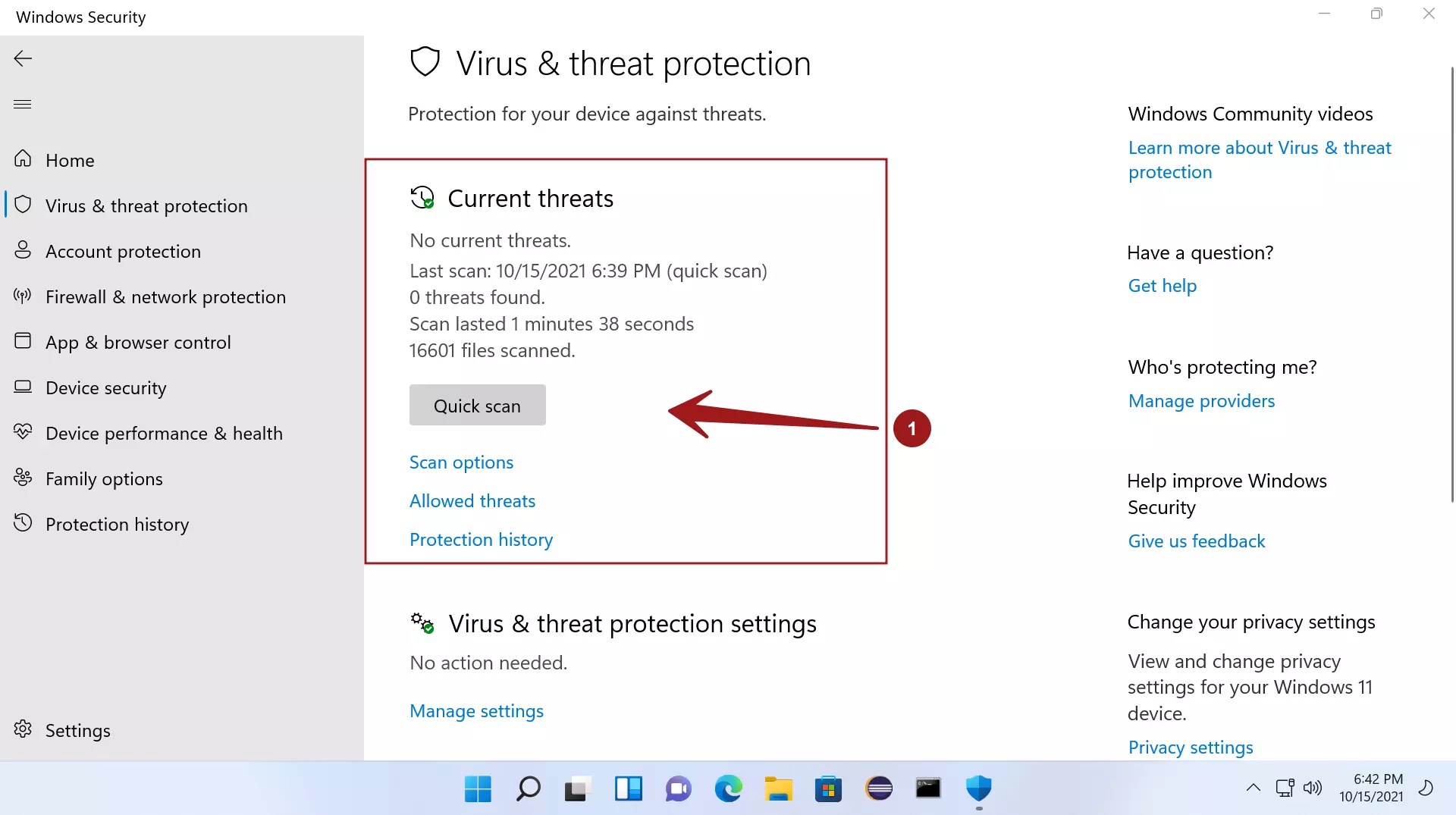 Windows 11 Virus & Threat Protection TestingDocs(05)