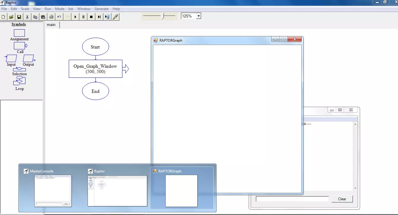 Graphics in Raptor Flowchart