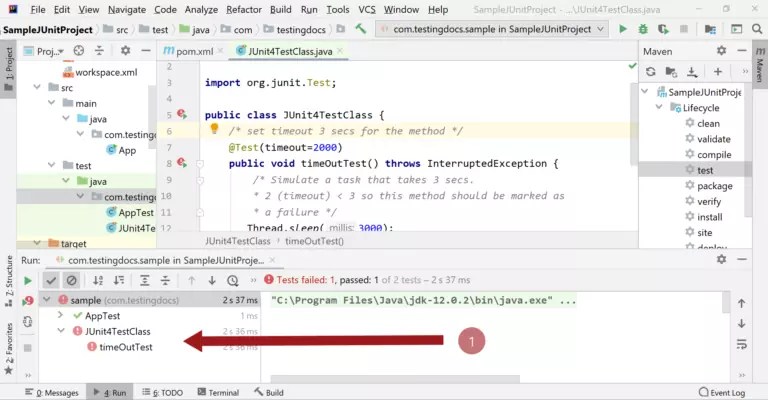 Testing timeouts with JUnit 4