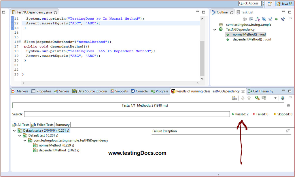 TestNG Dependencies TestingDocs