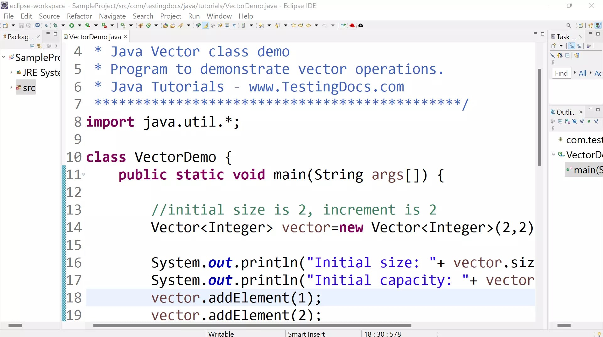 Java Vector
