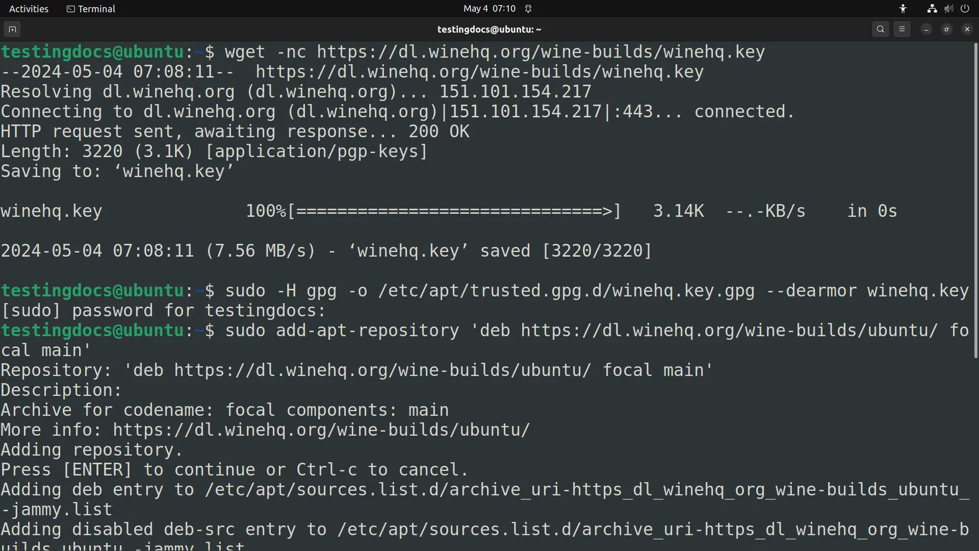 Install Wine on Ubuntu Linux