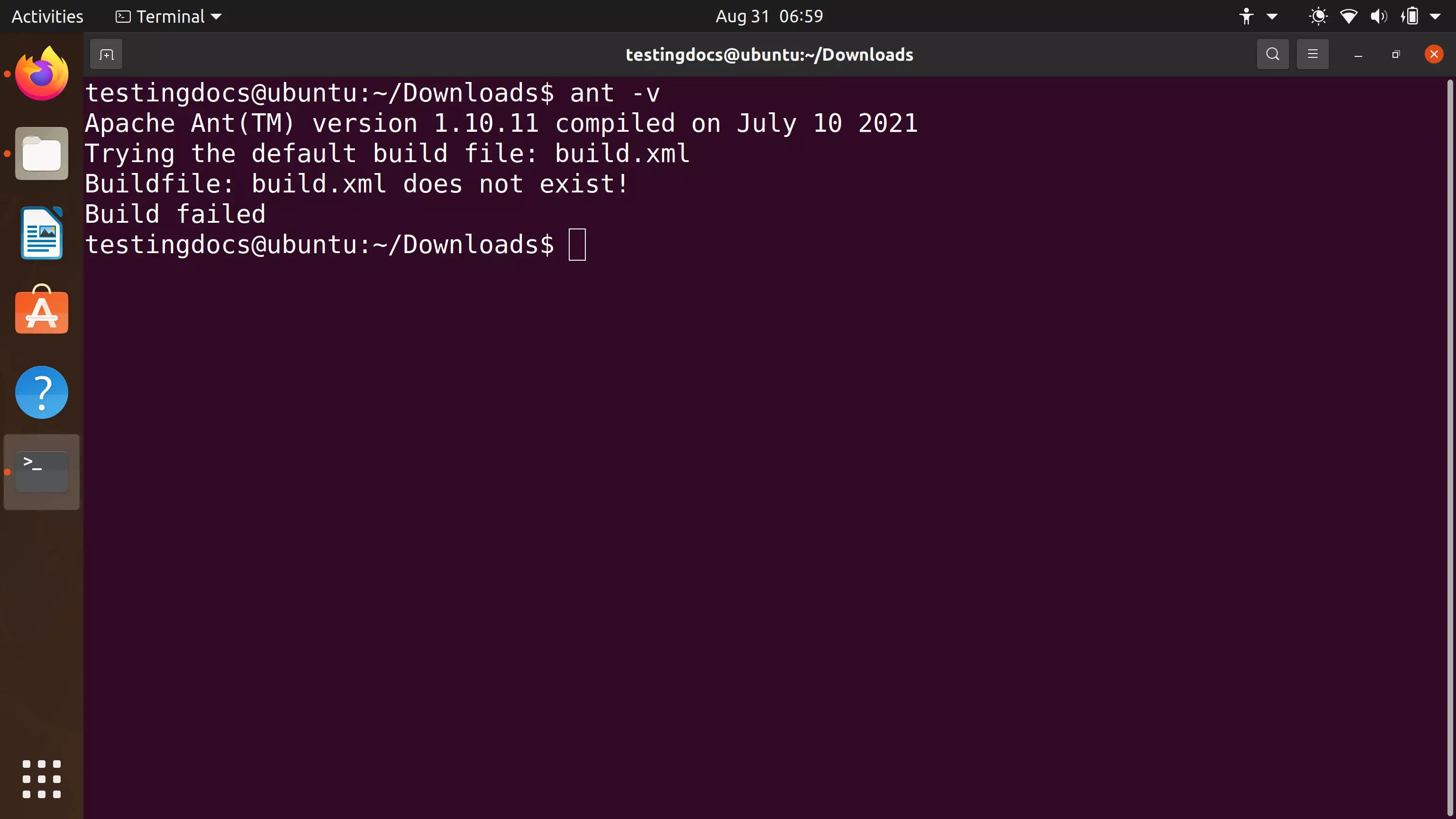 Install Ant tool on Ubuntu Linux