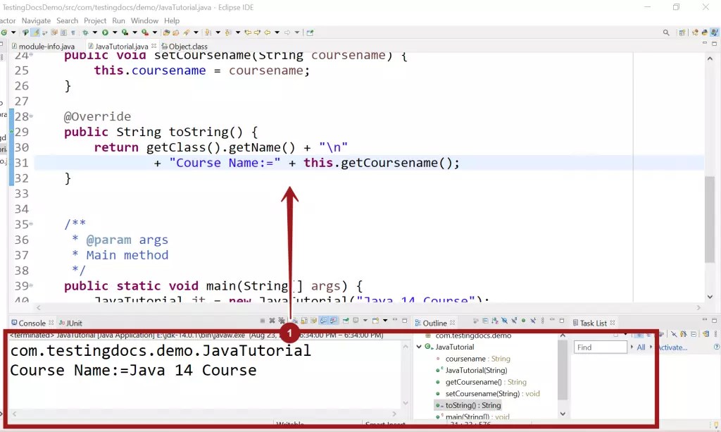 Overriding toString() Method in Java