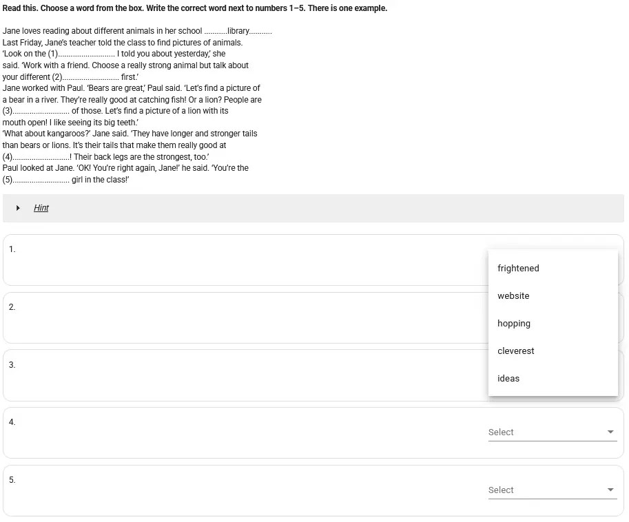 Matching Questions Examples, Types and Templates testinvite