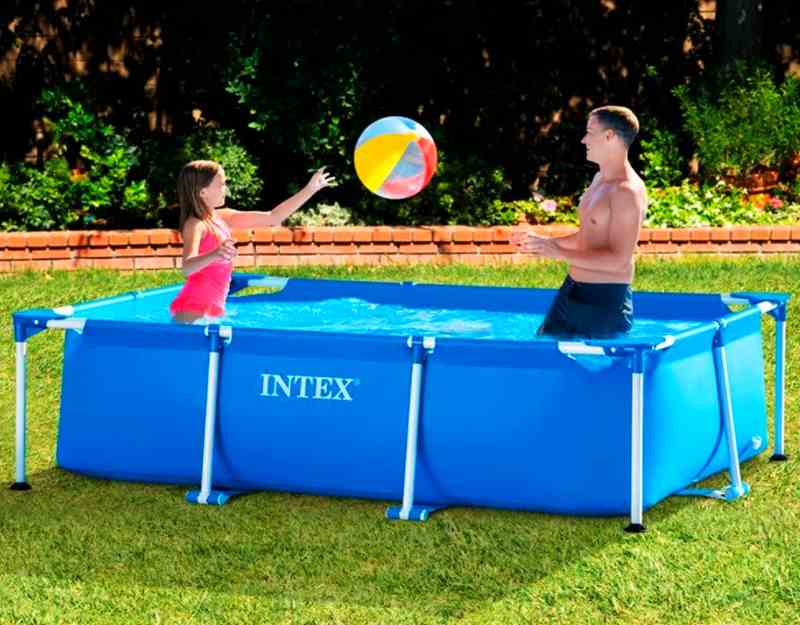Intex Frame Pool Rechteckig - Aufstellpool In 4 Größen (Als Pool-Set Mit Abdeckung Und Pumpe) - Testsguide.de