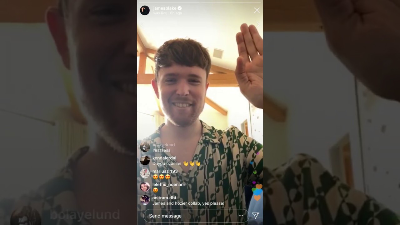 Das Instagram Live Konzert von James Blake Testspiel.de