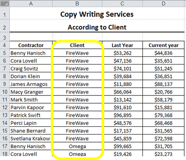 Using Data Outline Tools Inserting Subtotals Excel Tutorial