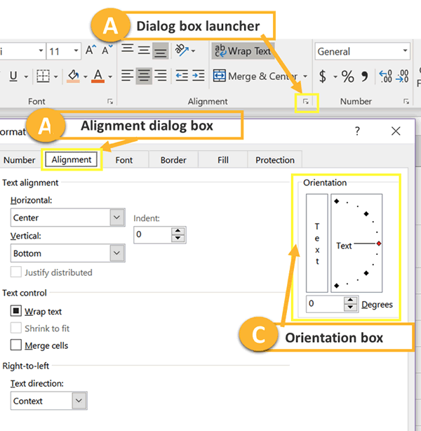 Removing Diagonal Cell Alignment Excel 2016 Tutorial