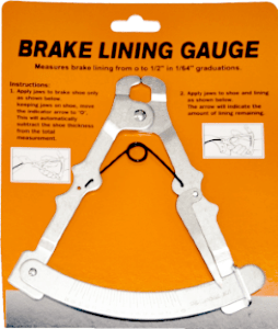 Brake Lining Thickness Gauge