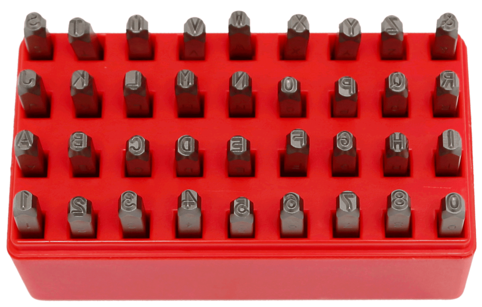 5/32"(4mm) 36Pc. Number & Letter Punch Set