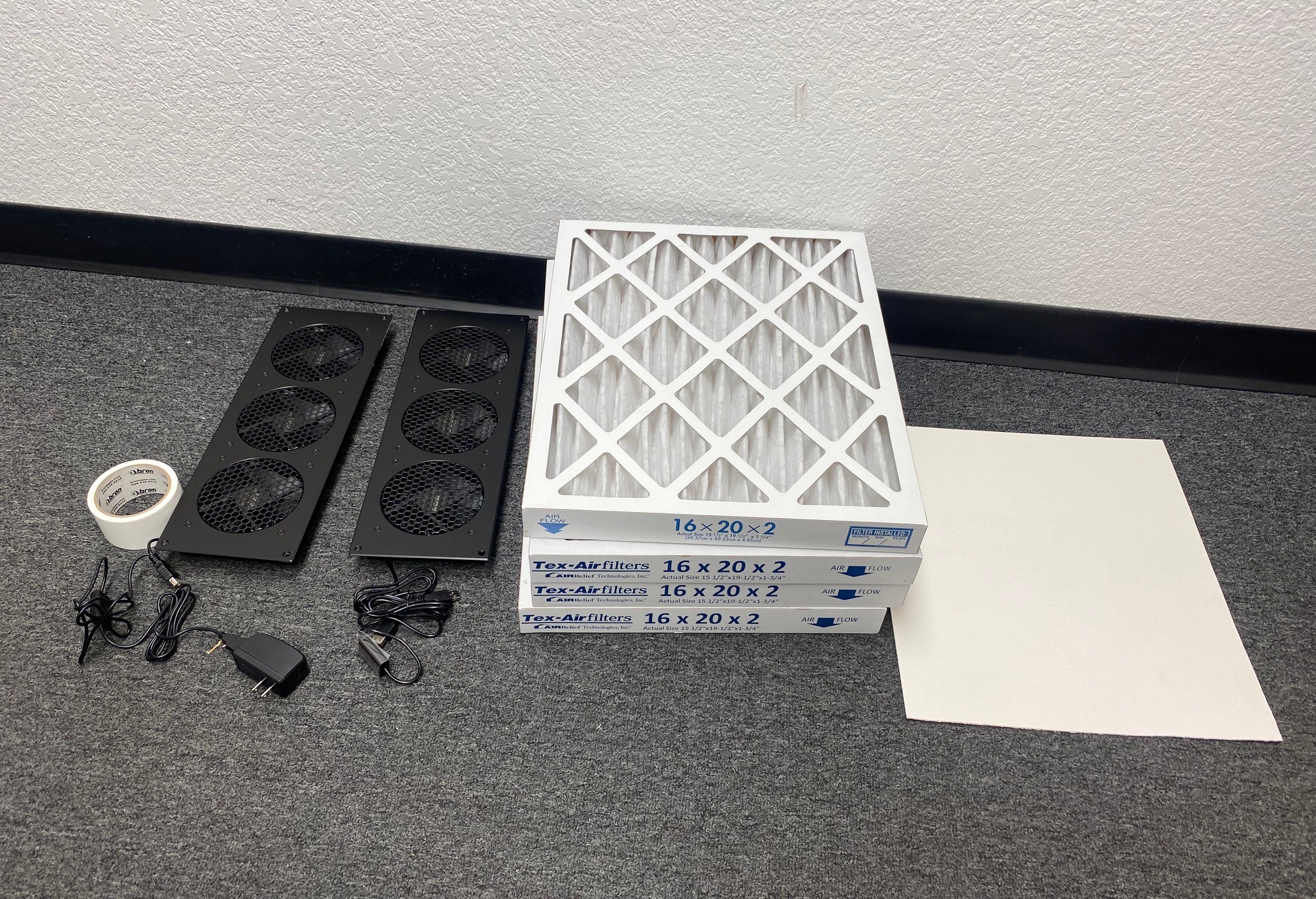 An EasytoBuild CorsiRosenthal Box Using Modular PC Fan Systems Tex
