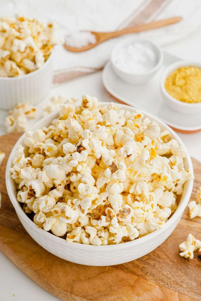 Vegan Popcorn (cheesy, easy, fun recipe!) Texanerin Baking