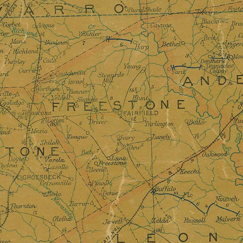 Freestone County Texas.