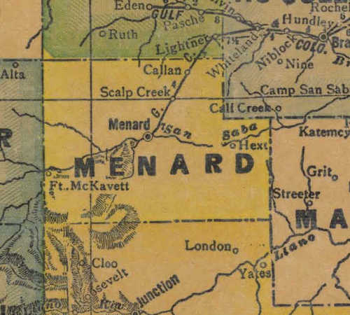 Menard County Texas.